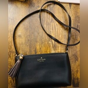 Kate Spade Black Leather Crossbody Bag